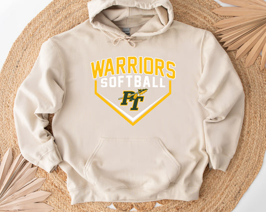 Warriors Softball 2 - Adult Hoodie