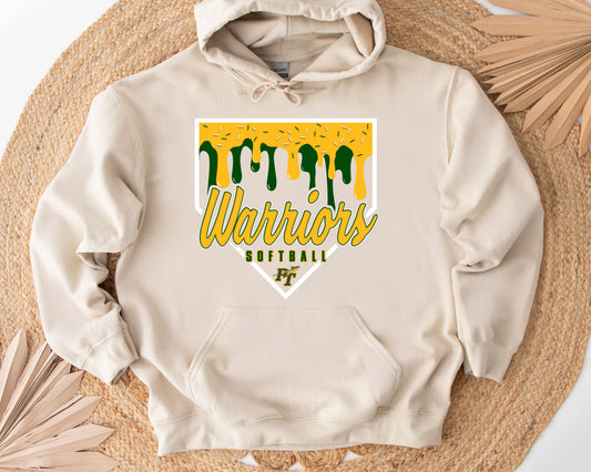 Warriors Softball Ice Cream - Adult Hoodie