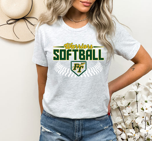 Warriors Softball Stitch - Adult Unisex T-shirt