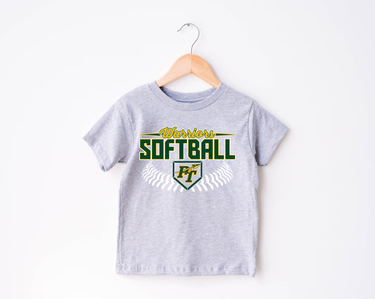 Warriors Softball Stitch - Toddler T-Shirt