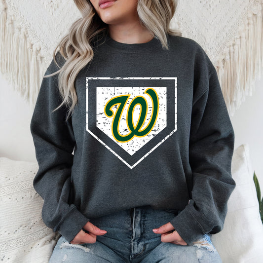 Warriors Travel Plate - Adult Crew Sweatshirt