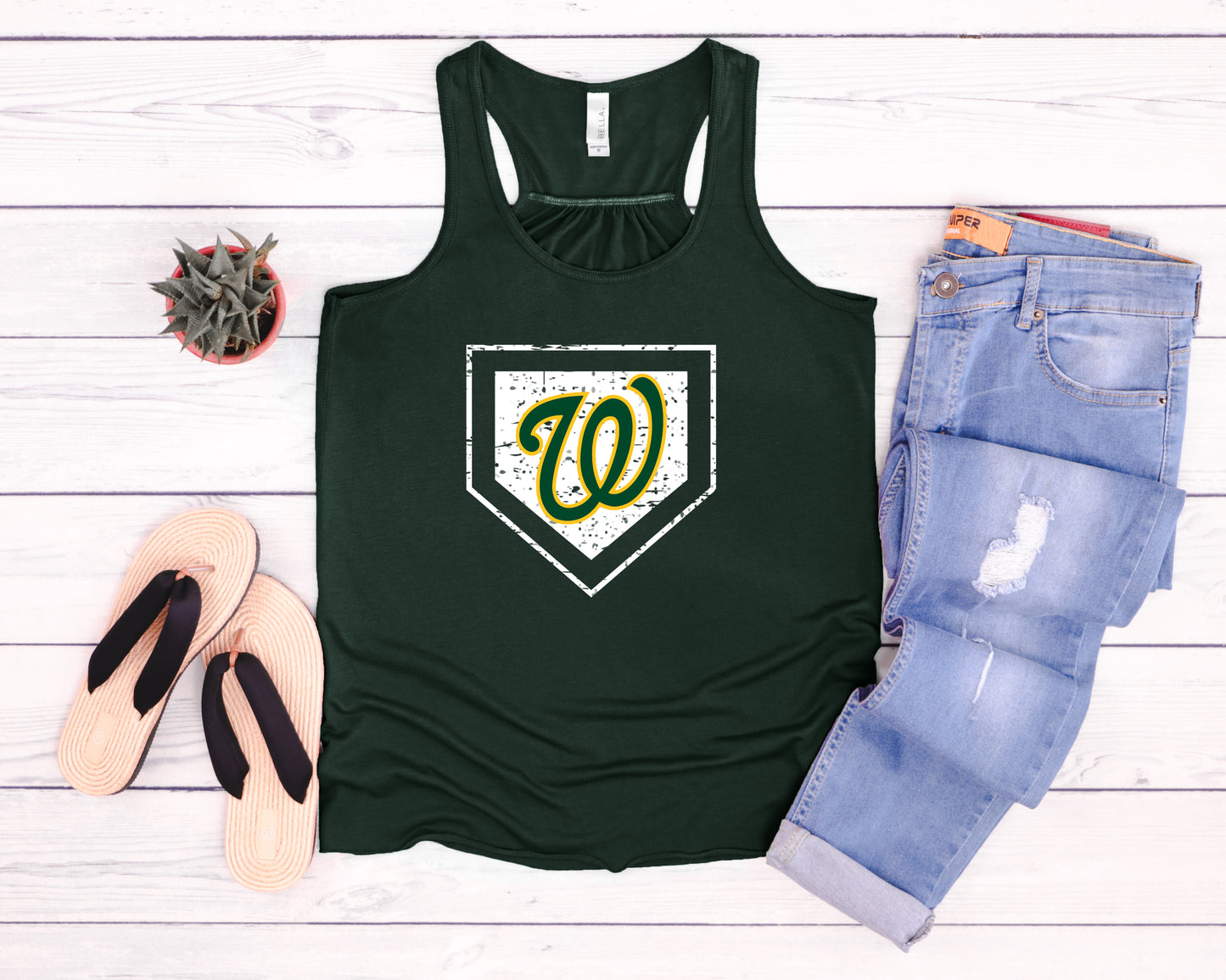 Warriors Travel Plate - Flowy Tank