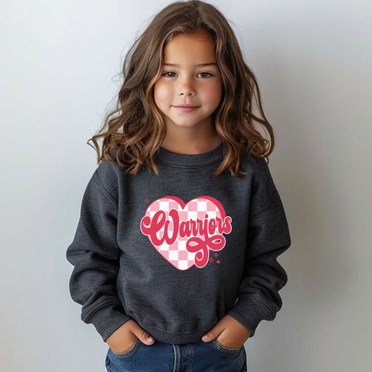 Warriors Valentines 2 -  Youth Crew Sweatshirt