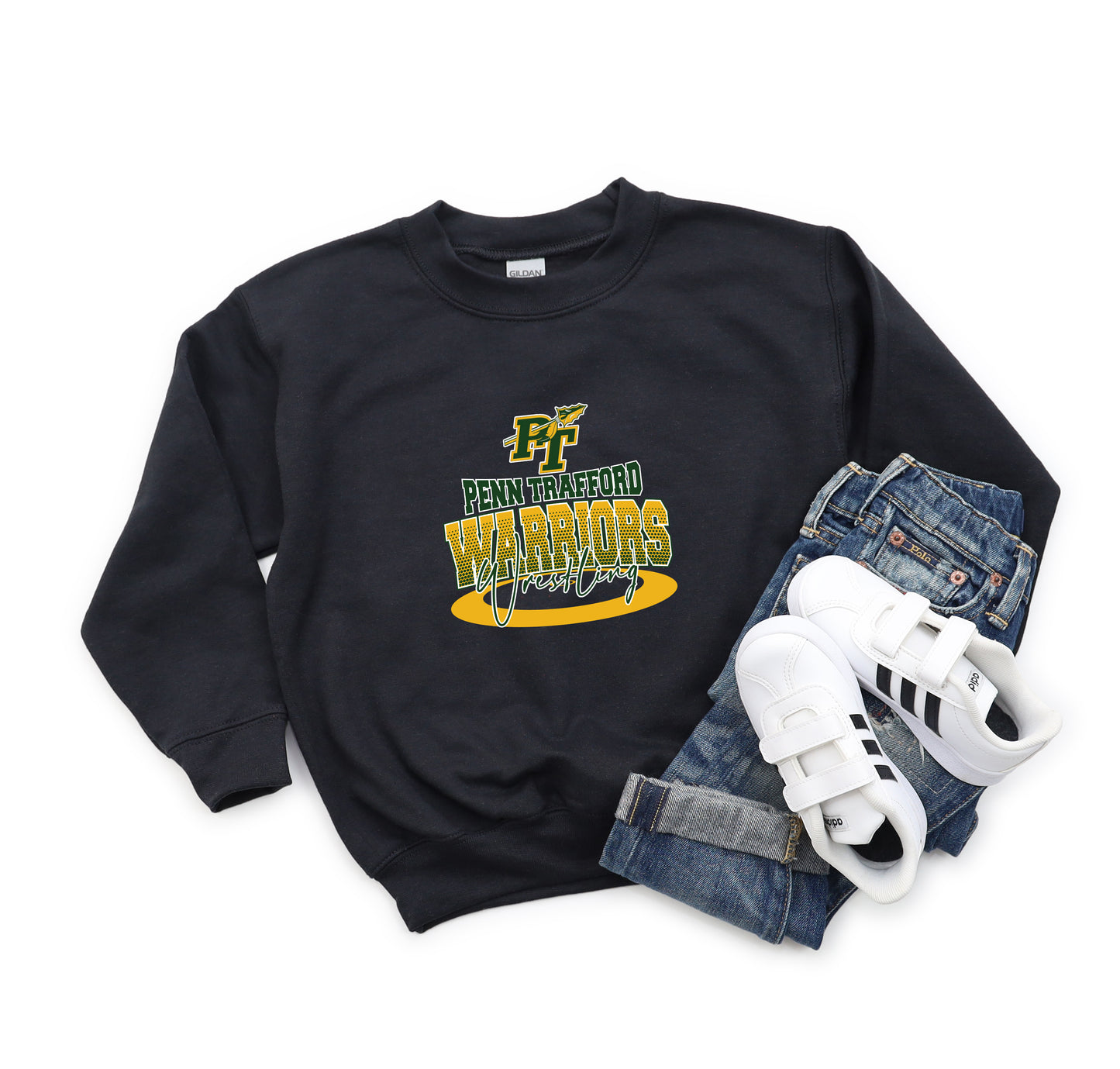 Warriors Wrestling - Youth Crew Sweatshirt