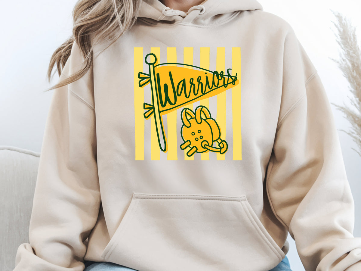 Warriors Wrestling Flag - Adult Hoodie