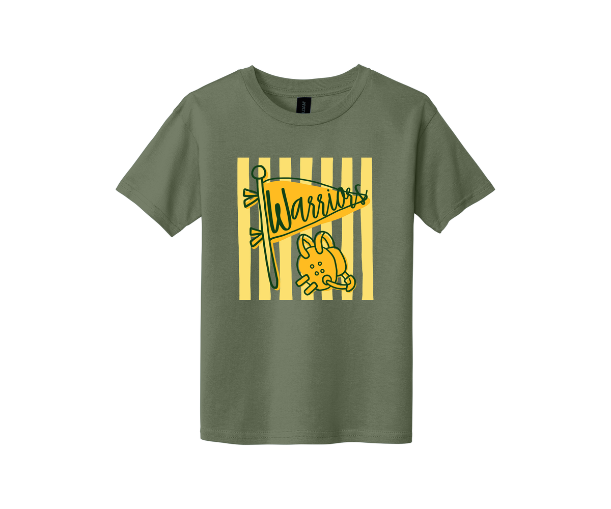 Warriors Wrestling Flag - Youth T-Shirt
