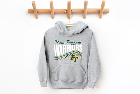 Warriors Baseball Stitch - Youth Hoodie