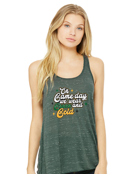 We Wear Green & Gold - Flowy Tank