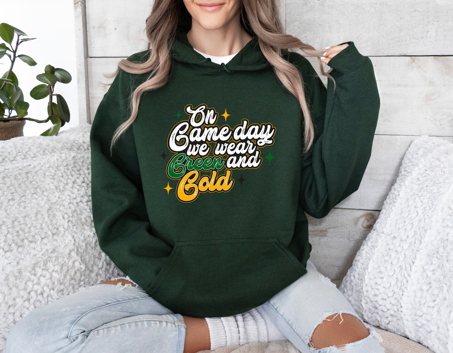 We Wear Green & Gold - Adult Hoodie